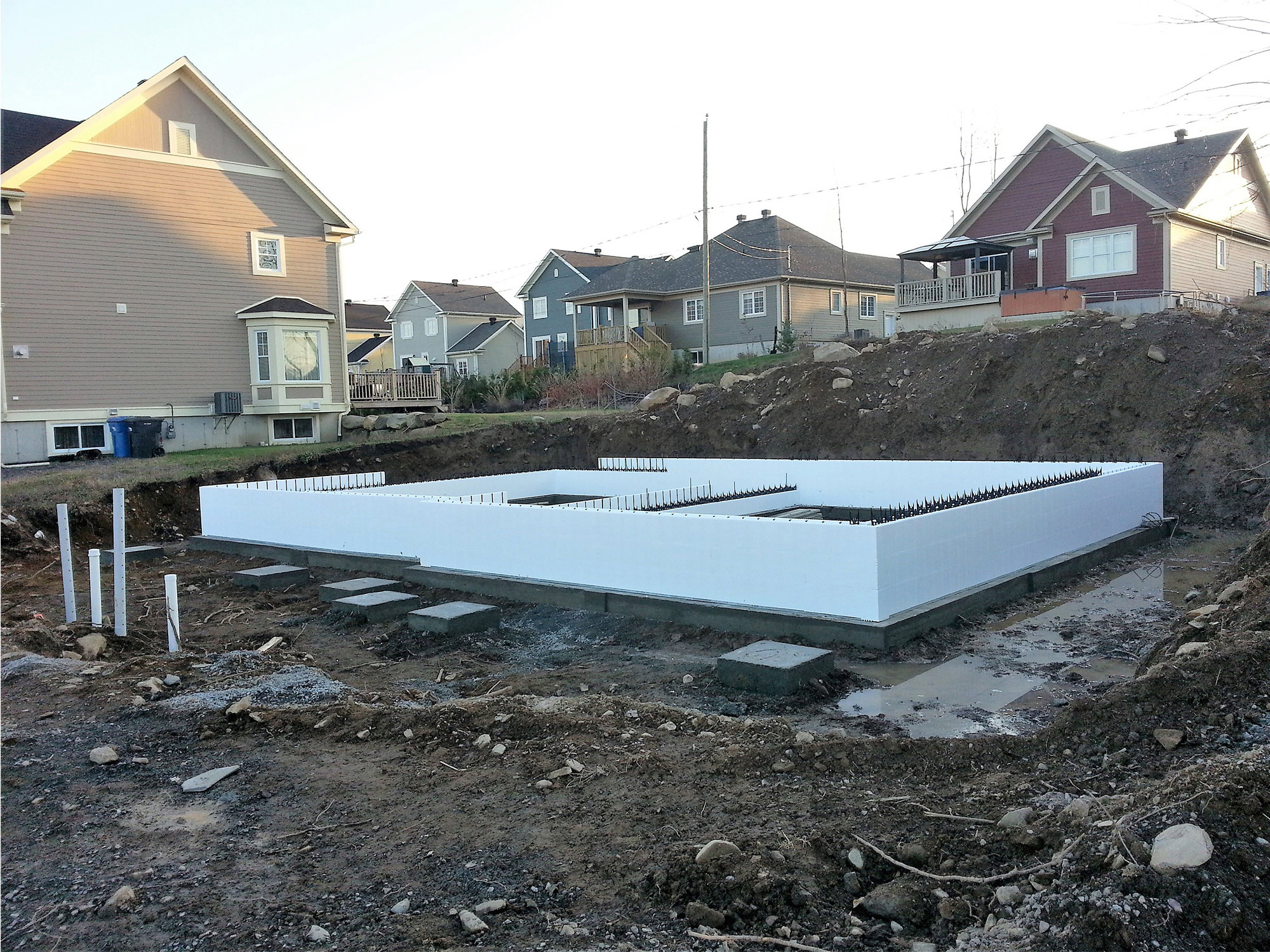 coffrage isolant bromont entrepreneur gÃ©nÃ©ral en construction maison coffrage isolant